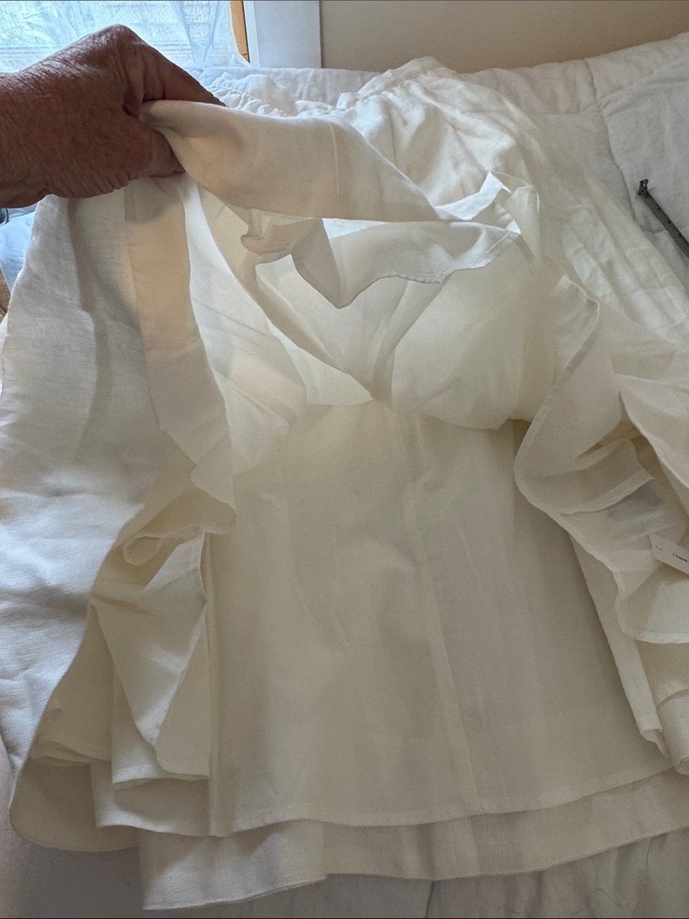 Reformation White Cotton Poplin Midi Skirt 8 - Picture 3 of 11